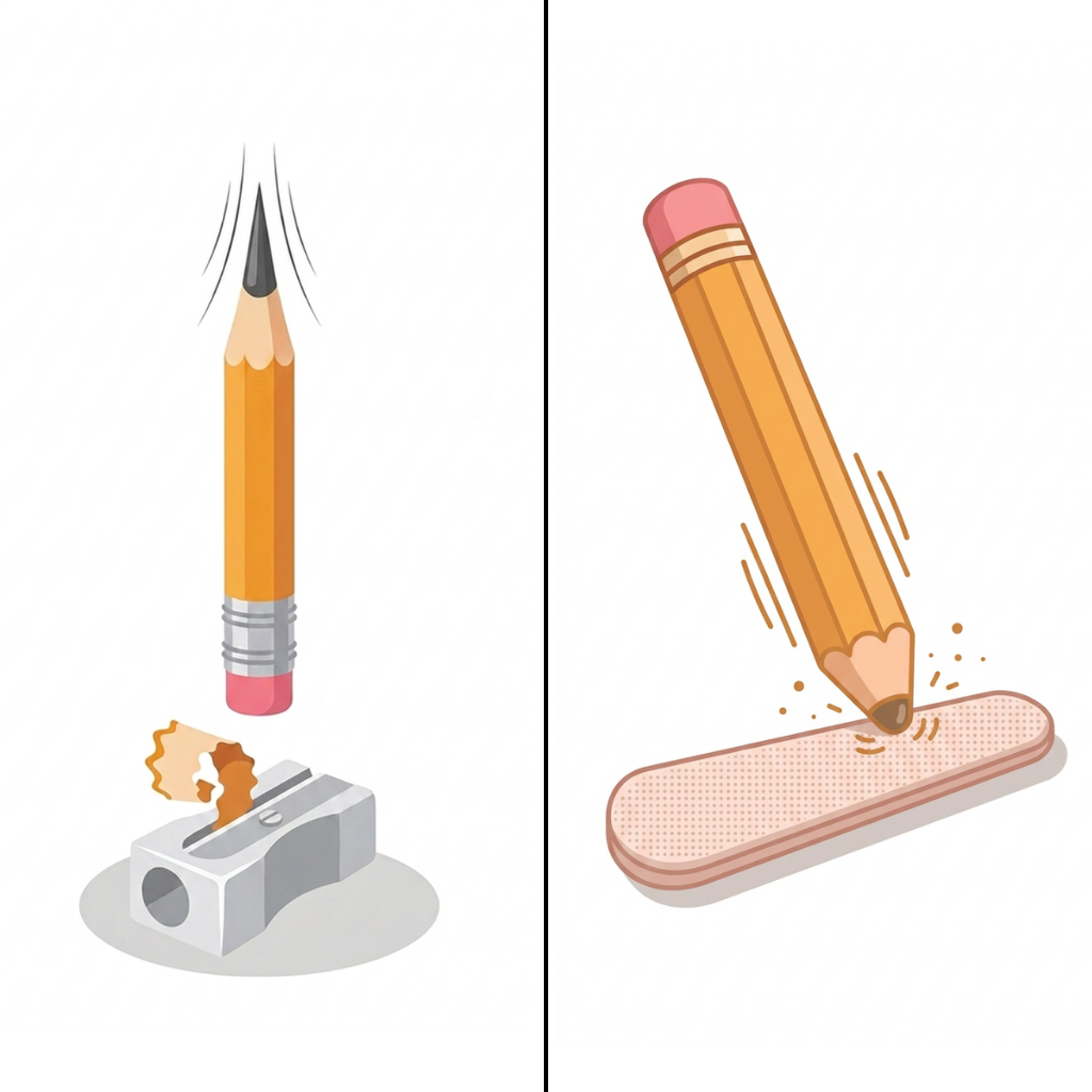 Sharpener vs emery board